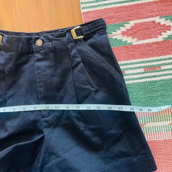 Vintage Newport News High Rise Black Shorts 100% Cotton - Picture 7 of 11